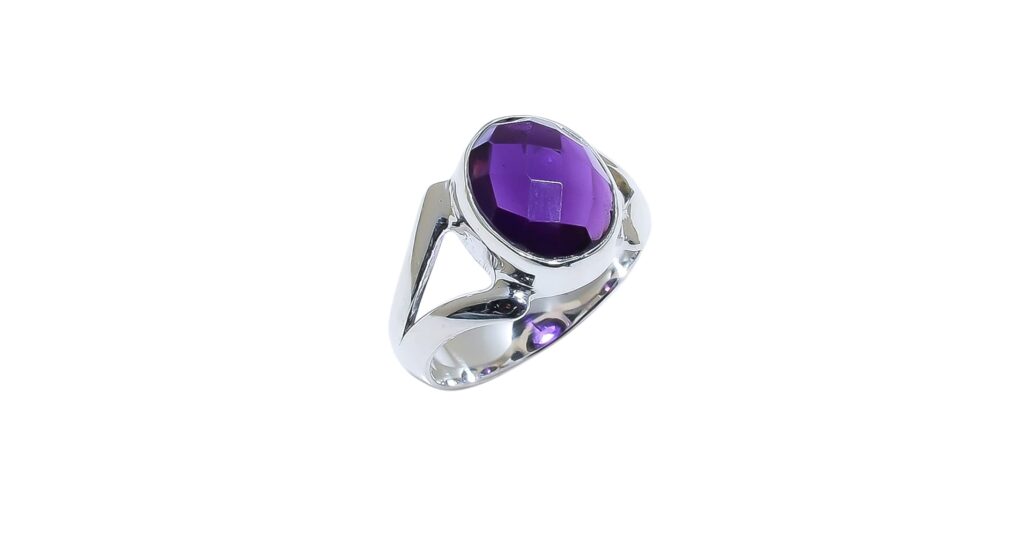 Amethyst gemstones for 925 silver jewelry collections