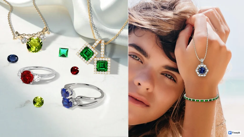 Best use cases for synthetic gemstones in jewelry collections
