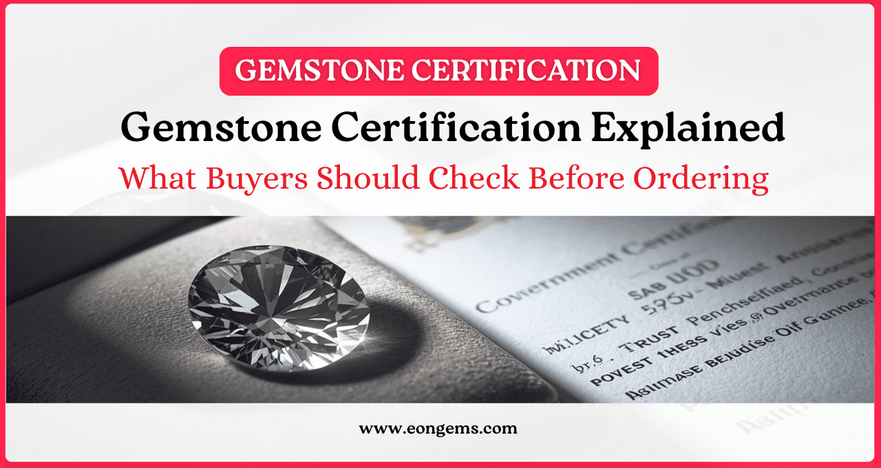 Gemstone Certification Explained: What Buyers Should Check Before Ordering
