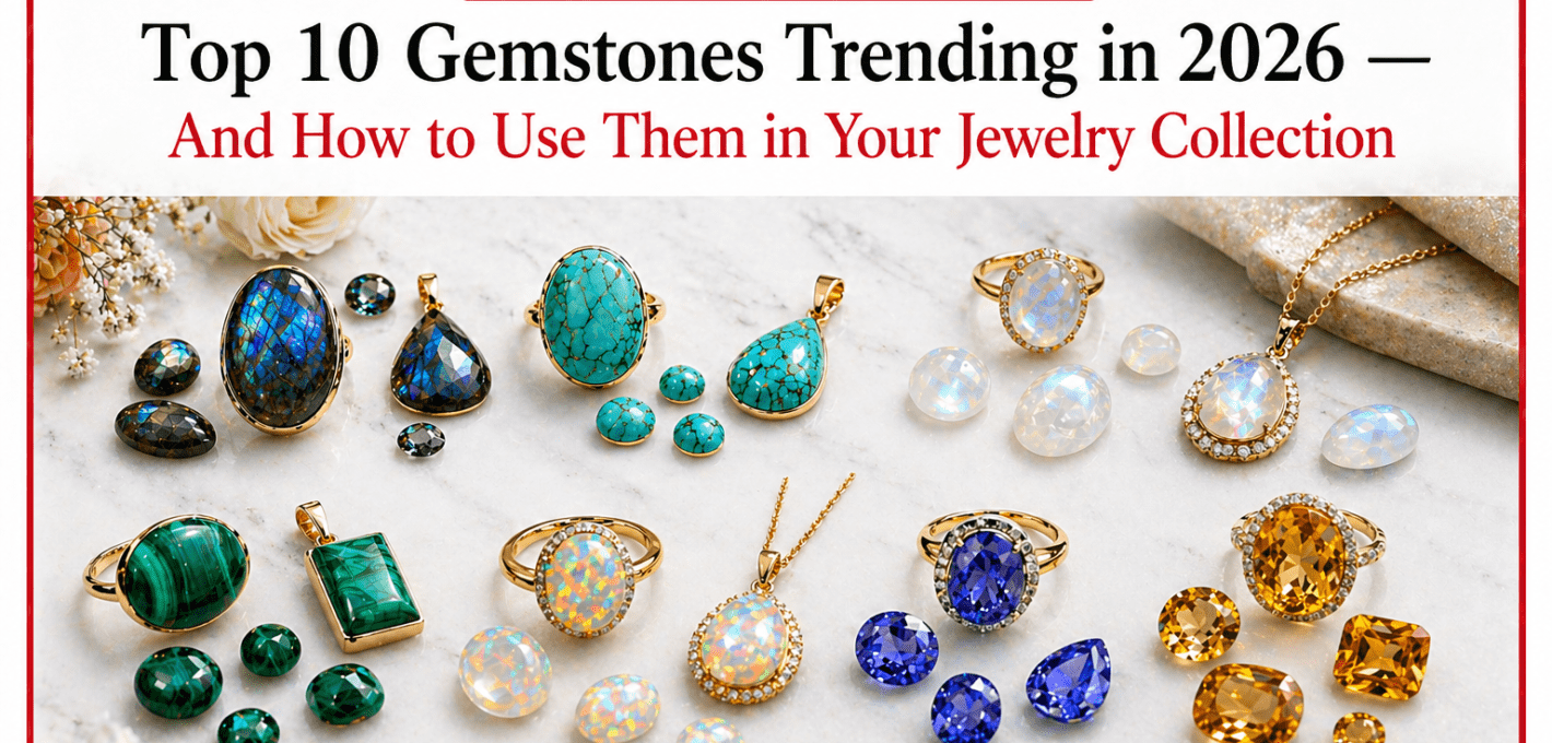 Top 10 Gemstones Trending in 2026 — And How to Use Them in Your Jewelry Collection