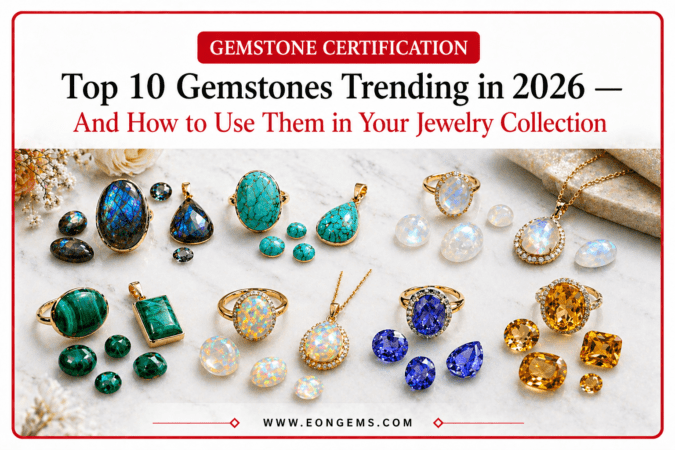 Top 10 Gemstones Trending in 2026 — And How to Use Them in Your Jewelry Collection