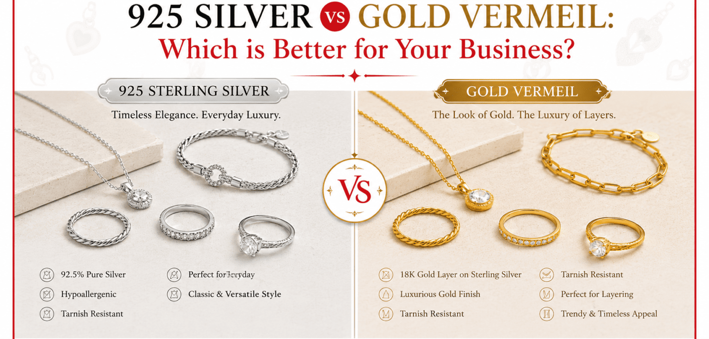 925 Silver vs Gold Vermeil: Which is Better for Your Business?