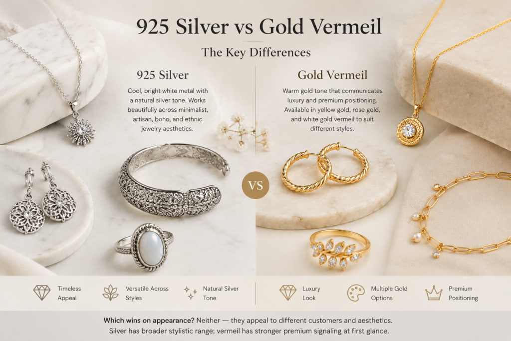 925 Silver vs Gold Vermeil: Which Is Better for Your Business?