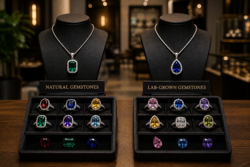 Natural vs. Lab-Grown Gemstones: The B2B Guide to Sourcing the Right Materials for Your Jewelry Brand