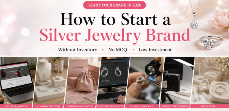 how to start a silver jewelry brand with no moq in 2026