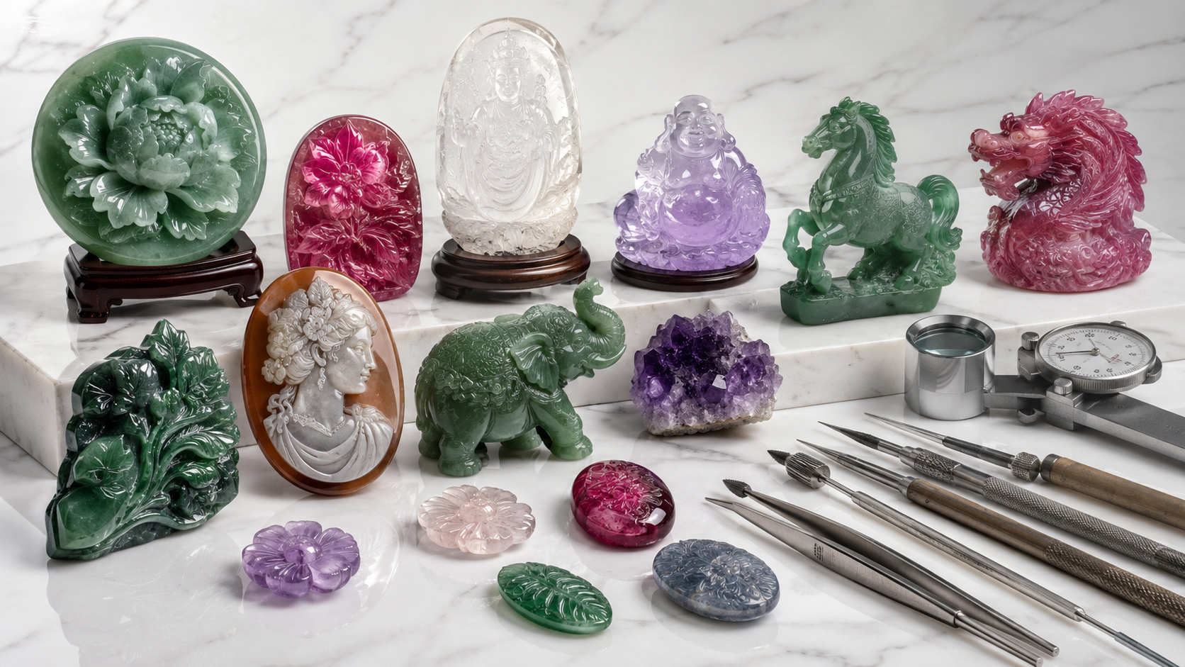 Gemstone Carving Manufacturer in Jaipur