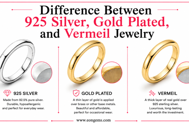 Difference Between 925 Silver, Gold Plated, and Vermeil Jewelry