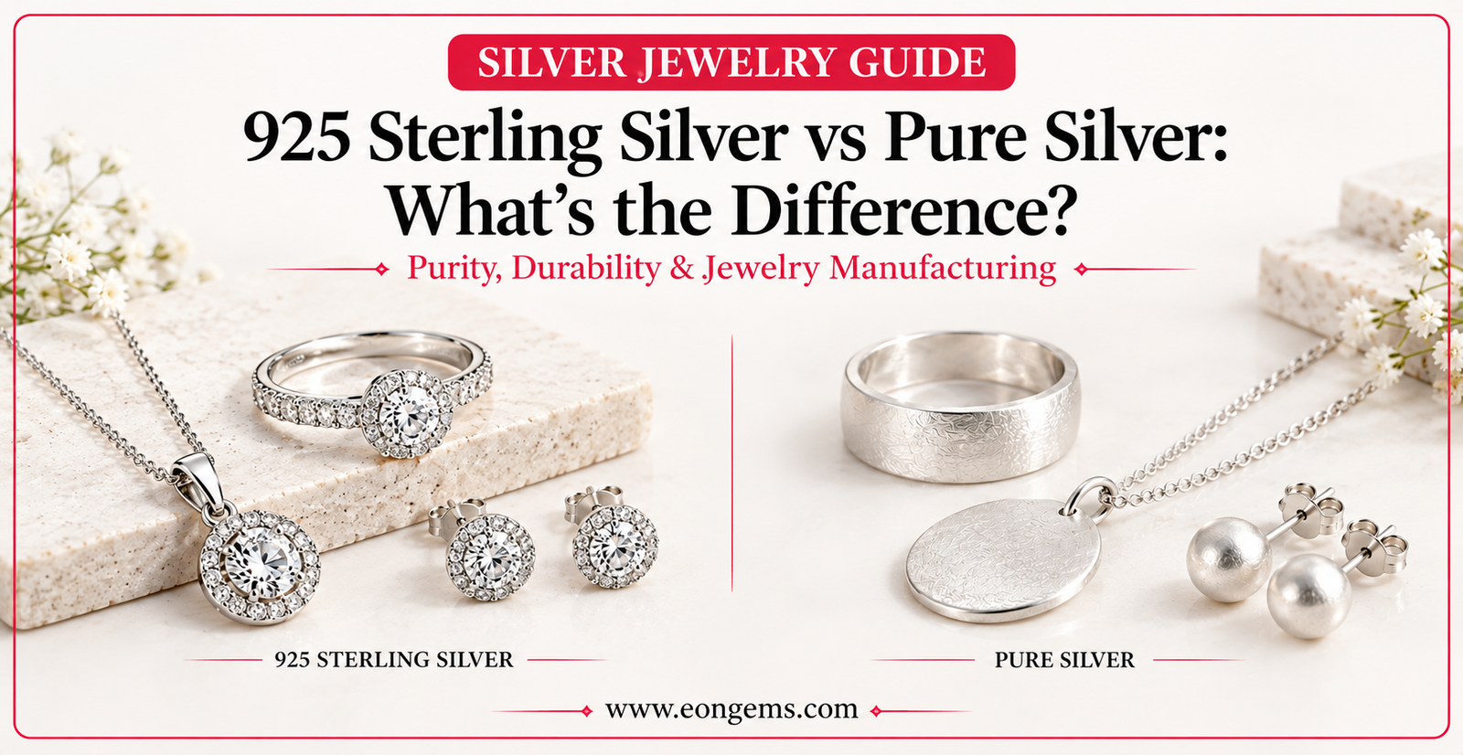 925 Sterling Silver vs Pure Silver: What’s the Difference?